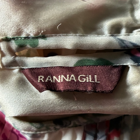 Anthropologie Ranna Gill Kalila Floral Pleated Lace Mini Dress - Size Medium - Picture 5 of 16